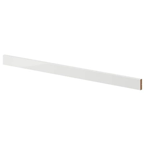 RINGHULT - Rounded deco strip/moulding, high-gloss light grey, 221 cm