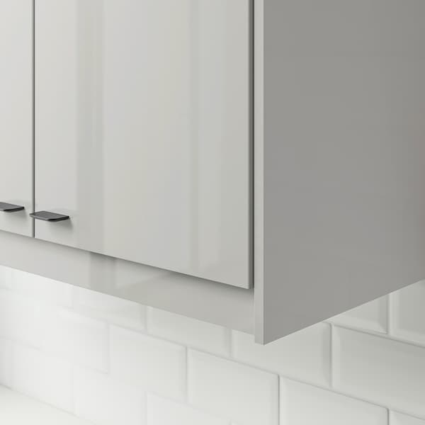 Ikea RINGHULT - Rounded deco strip/moulding, high-gloss light grey, 221 cm