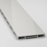 RINGHULT - Plinth, high-gloss light grey, 220x8 cm - best price from Maltashopper.com 60327156