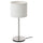 RINGSTA / SKAFTET table lamp, white/nickel-plated, 41 cm