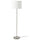 RINGSTA / SKAFTET floor lamp, white/nickel-plated, 29 cm