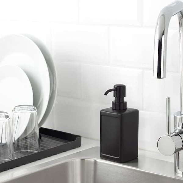 RINNIG - Soap dispenser, grey, 450 ml - best price from Maltashopper.com 80424335