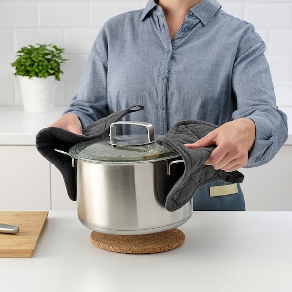 RINNIG - Pot holder, grey, 21x21 cm - Premium Textiles from Ikea - Just €3.99! Shop now at Maltashopper.com
