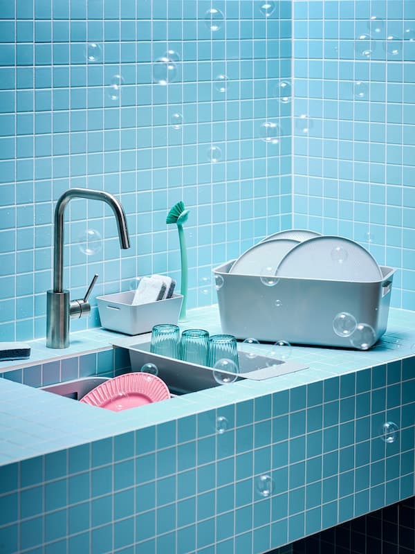 RINNIG - Dish-washing brush, green - best price from Maltashopper.com 90407811