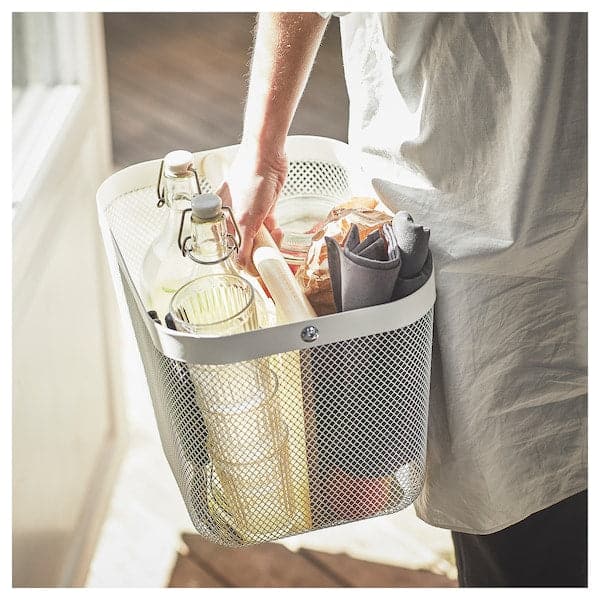 Ikea RISATORP - Basket with compartments, white, 33x24x23 cm