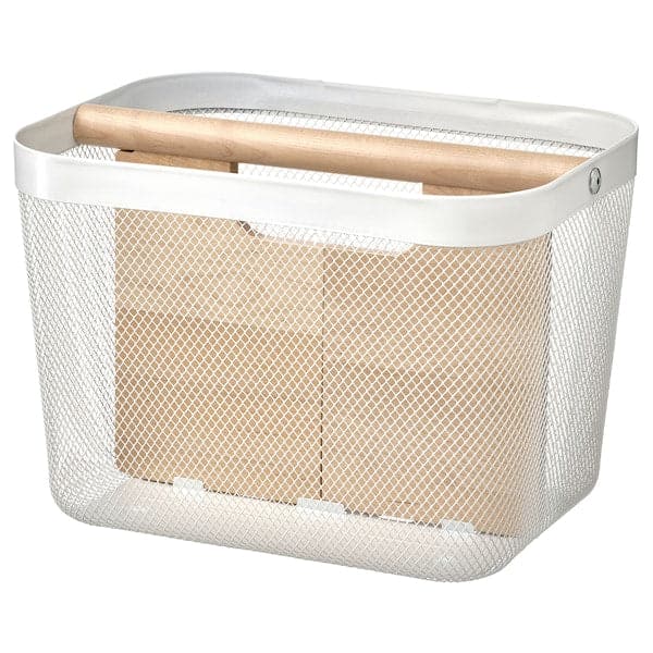 Ikea RISATORP - Basket with compartments, white, 33x24x23 cm