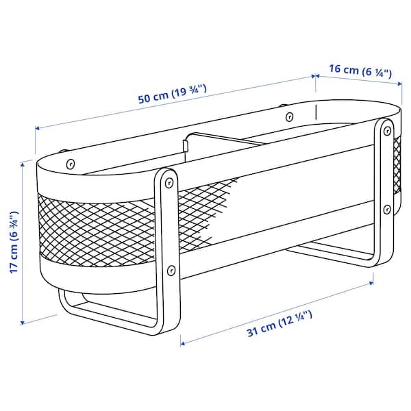 RISATORP - Desk organiser, white, 50x16x17 cm - best price from Maltashopper.com 20540494