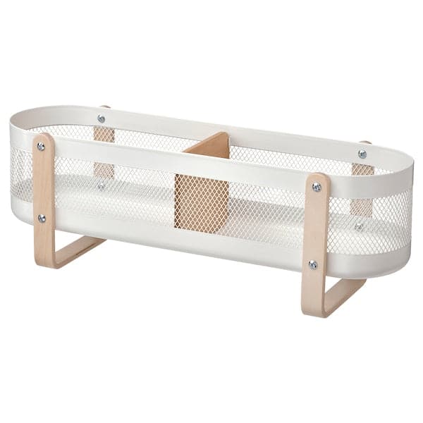 RISATORP - Desk organiser, white, 50x16x17 cm