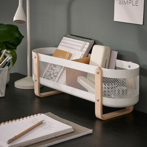 RISATORP - Desk organiser, white, 50x16x17 cm - best price from Maltashopper.com 20540494