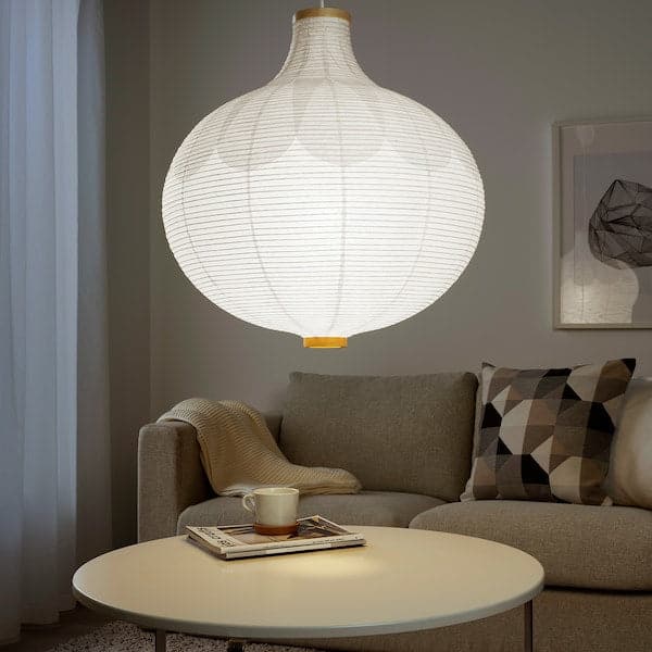 RISBYN - Pendant lamp shade, onion shape/white, 57 cm - best price from Maltashopper.com 10404091