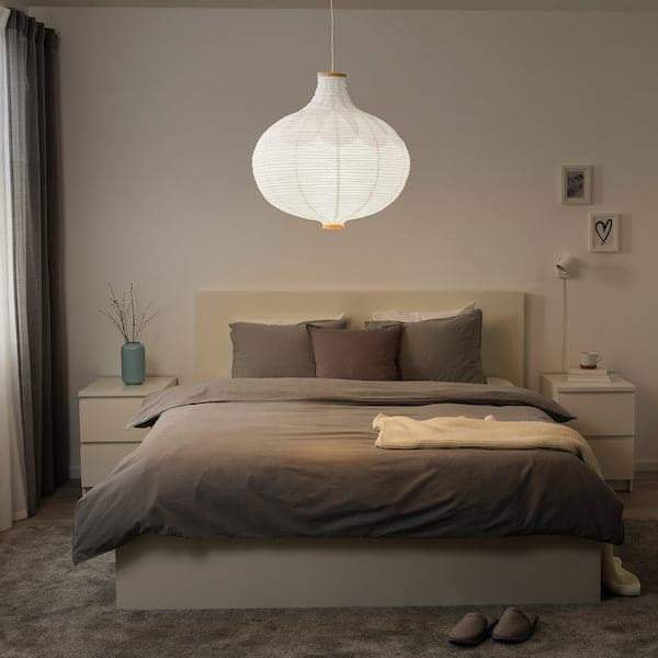 Ikea RISBYN - Pendant lamp shade, onion shape/white, 57 cm