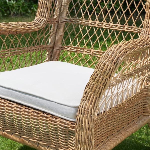 Ikea RISHOLMEN - Indoor/outdoor armchair, Järpön/Duvholmen white ,