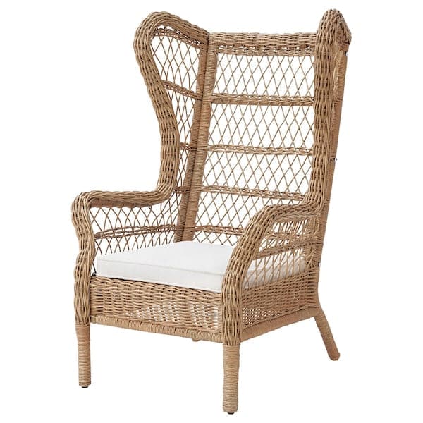Ikea RISHOLMEN - Indoor/outdoor armchair, Järpön/Duvholmen white ,