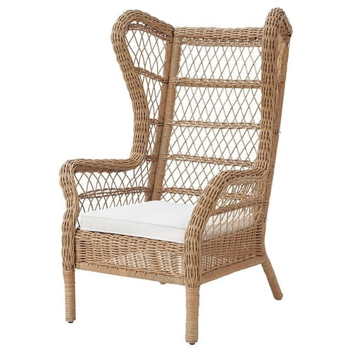 RISHOLMEN - Indoor/outdoor armchair, Järpön/Duvholmen white ,