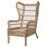 RISHOLMEN wing chair, in/outdoor, brown, 68x80x67 cm