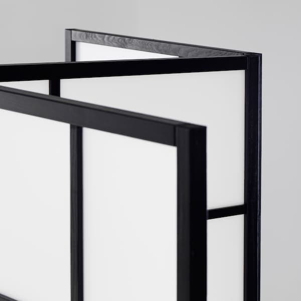 RISÖR - Room divider, white/black, 216x185 cm - best price from Maltashopper.com 70182191