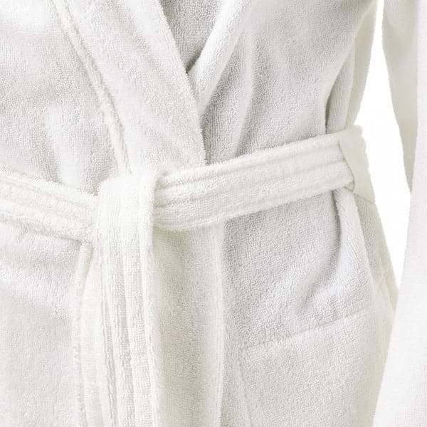 ROCKÅN - Bath robe, white, S/M - best price from Maltashopper.com 00391918