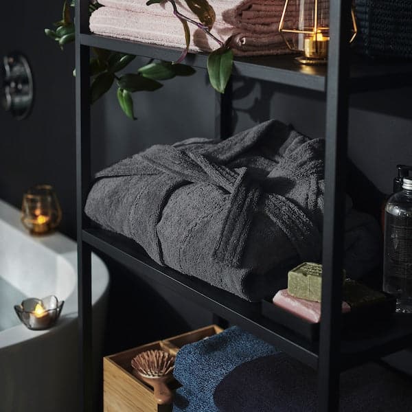 Ikea ROCKÅN - Bath robe, grey, S/M
