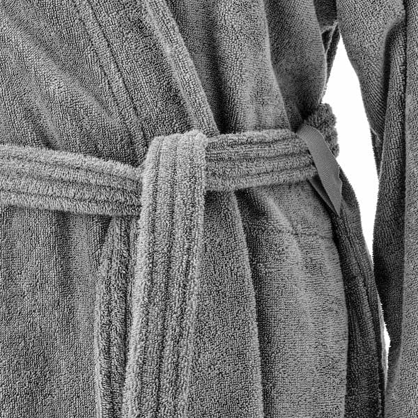 ROCKÅN - Bath robe, grey, L/XL - best price from Maltashopper.com 50392029