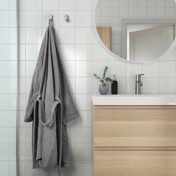 ROCKÅN - Bath robe, grey, L/XL - best price from Maltashopper.com 50392029