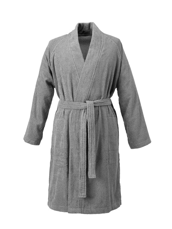 Ikea ROCKÅN - Bath robe, grey, S/M