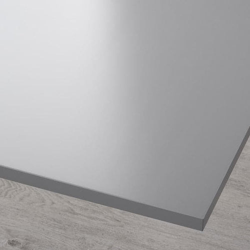 RODULF - Table top, grey, 140x80 cm