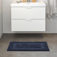 RÖDVATTEN - Bath mat, dark blue, 50x80 cm - best price from Maltashopper.com 10500139