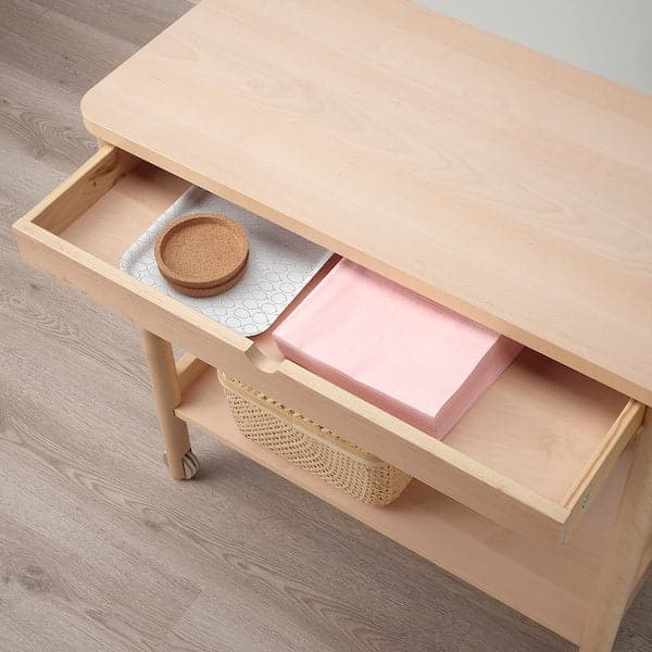 Ikea RÖNNINGE - Trolley, birch, 78x39 cm