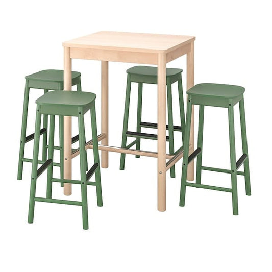 Ikea RÖNNINGE / RÖNNINGE - Table and 4 bar stools ,