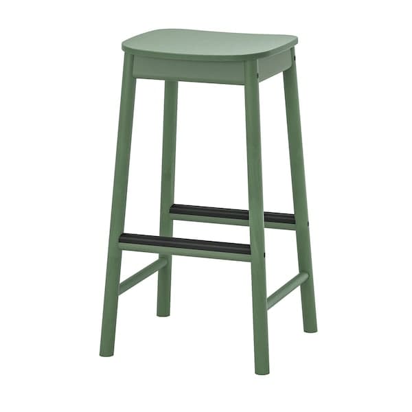 RÖNNINGE Bar stool - green 75 cm ,