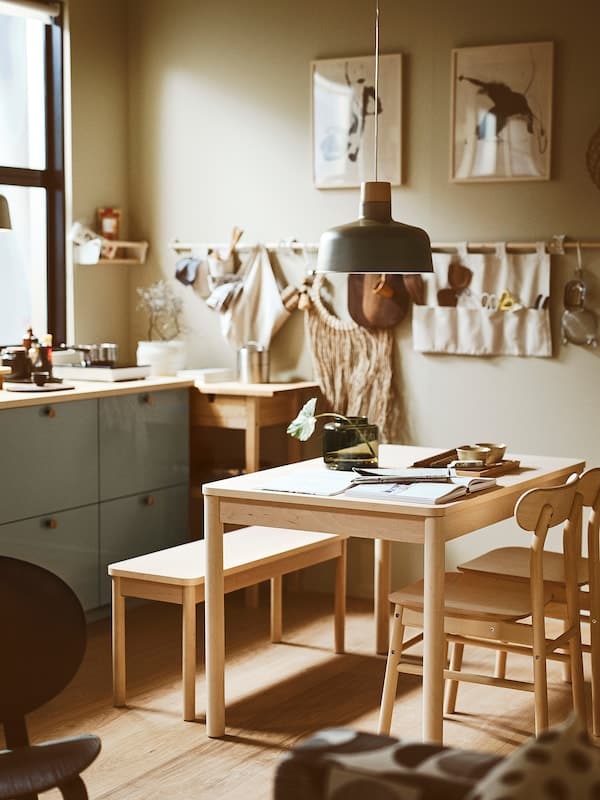 RÖNNINGE - Extendable table, birch, 118/173x78 cm - best price from Maltashopper.com 30507465