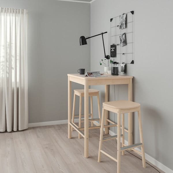 Ikea RÖNNINGE - Bar table, birch, 75x75 cm