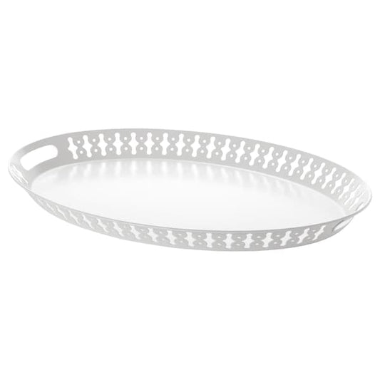 Ikea ROMANTISK - Tray, white, 52x39 cm