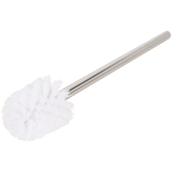 TOILET ROLL HOLDER AND TOILET BRUSH RONDO SENSEA D 13,5, H 60,5 CM RESIN WHITE AND STAINLESS STEEL
