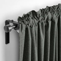 ROSENMANDEL - Blackout curtain, 2 sheets, dark green, 135x300 cm - best price from Maltashopper.com 70539068