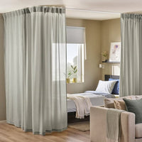 ROSENROBINIA - Thin curtain, 1 sheet, light grey, , 300x300 cm - best price from Maltashopper.com 10564428
