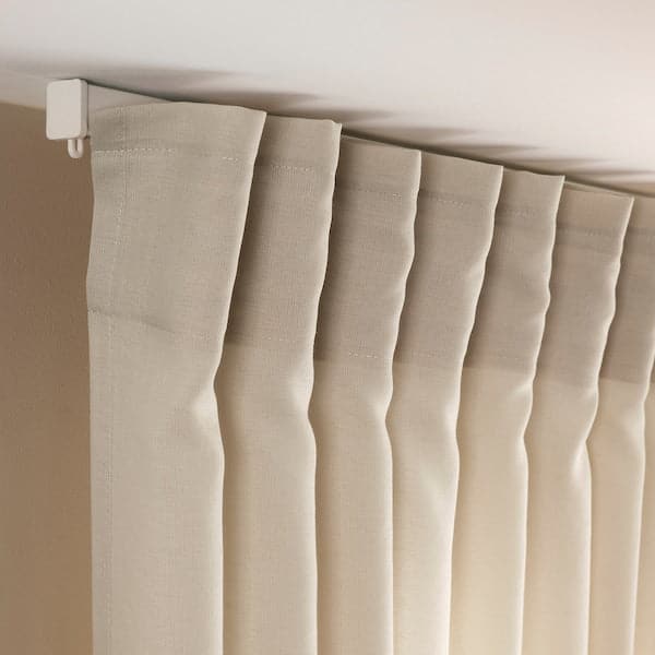 Ikea ROSENROBINIA - Thin curtain, 2 sheets, beige, , 145x300 cm