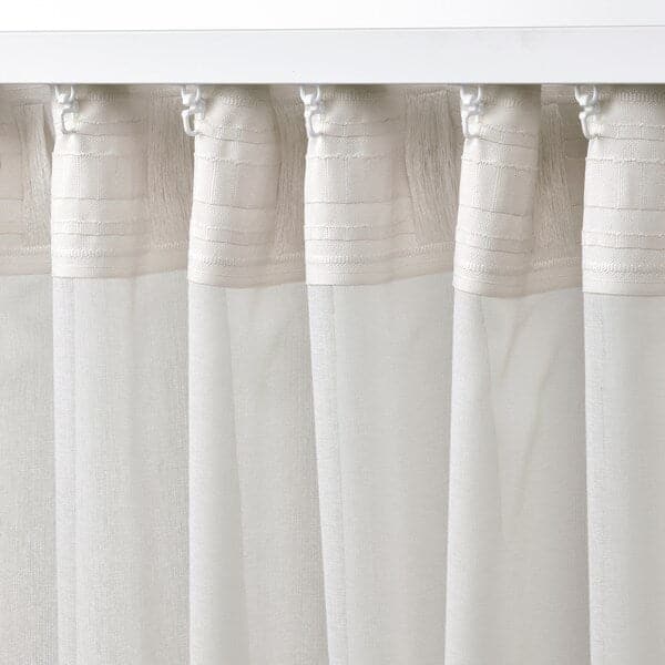 Ikea ROSENROBINIA - Thin curtain, 2 sheets, white, , 145x300 cm