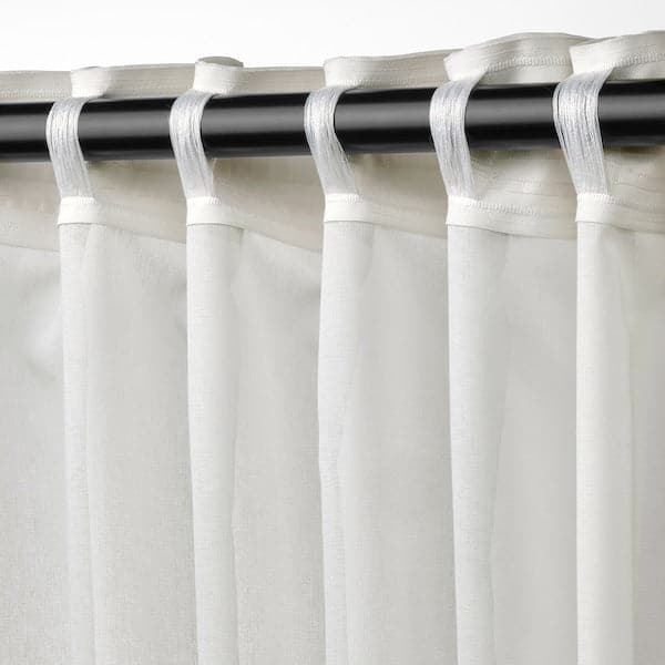Ikea ROSENROBINIA - Thin curtain, 2 sheets, white, , 145x300 cm