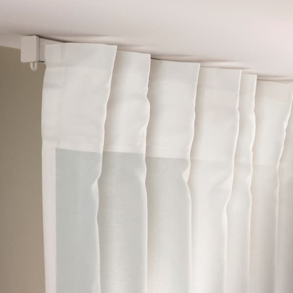 ROSENROBINIA - Thin curtain, 2 sheets, white, , 145x300 cm - best price from Maltashopper.com 20556324