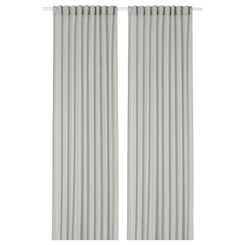 ROSENROBINIA - Thin curtain, 2 sheets, light grey, , 145x300 cm