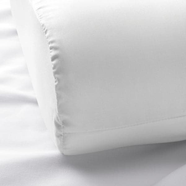 Ikea ROSENSKÄRM - Pillowcase for ergonomic pillow, white, 33x50 cm