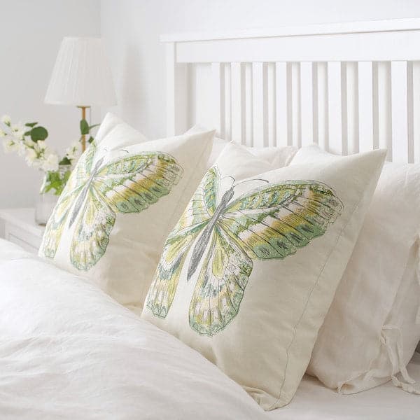 Ikea ROTFJÄRIL - Cushion cover, natural/multicolour, 50x50 cm