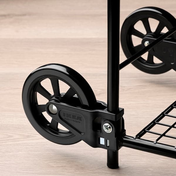Ikea RULLEBÖR / FRAKTA - Trolley with trunk, black/blue ,