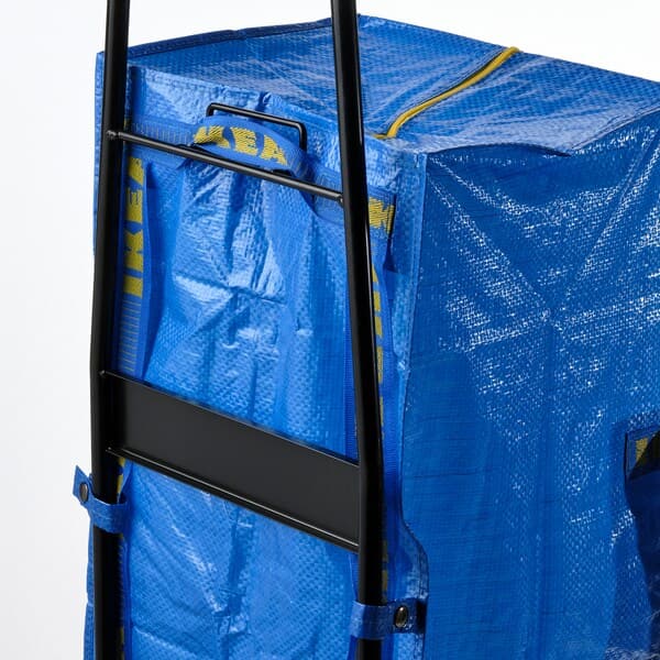 RULLEBÖR / FRAKTA - Trolley with trunk, black/blue , - best price from Maltashopper.com 89491028