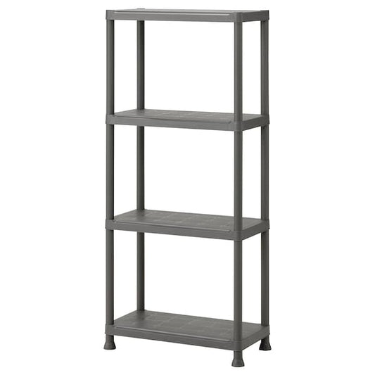 Ikea RUNMARÖ - Shelf, dark grey indoor/outdoor, 60x30x133 cm