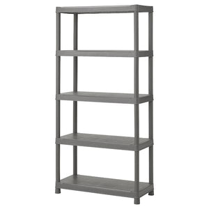 Ikea RUNMARÖ - Shelf, dark grey indoor/outdoor, 90x40x182 cm