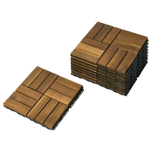 RUNNEN - Floor decking, outdoor, acacia, 0.81 m² - best price from Maltashopper.com 60518486