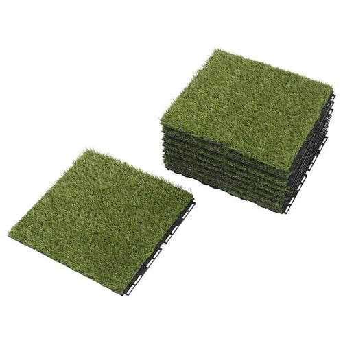 RUNNEN - Floor decking, outdoor, artificial grass, 0.81 m²