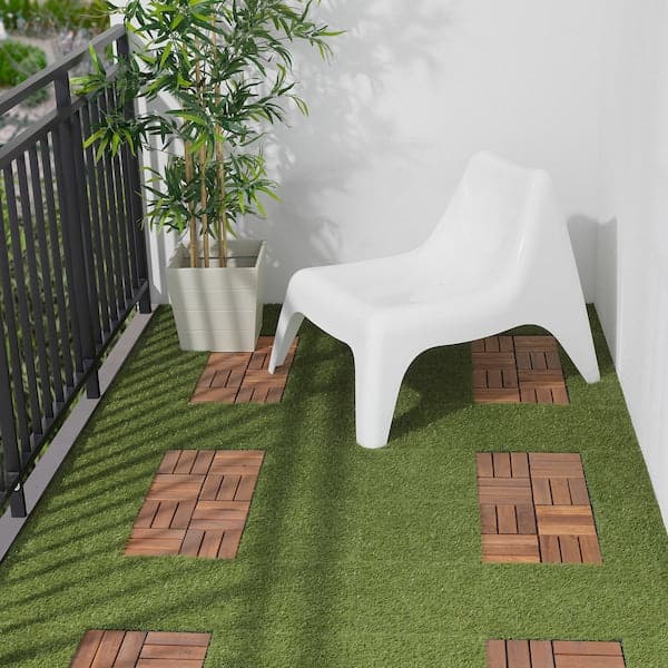 RUNNEN - Floor decking, outdoor, artificial grass, 0.81 m² - best price from Maltashopper.com 50313131